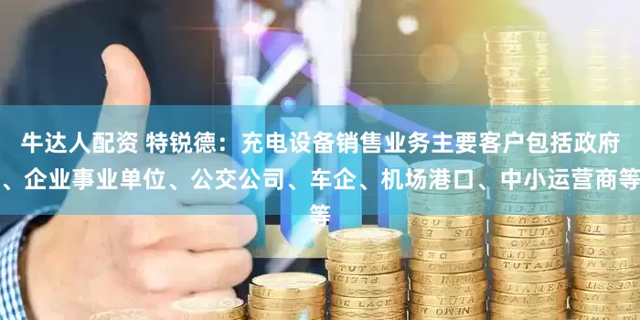 牛达人配资 特锐德：充电设备销售业务主要客户包括政府、企业事业单位、公交公司、车企、机场港口、中小运营商等